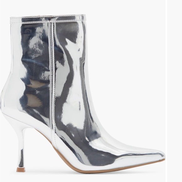 Silver Metallic Boots - Picture 2 of 5